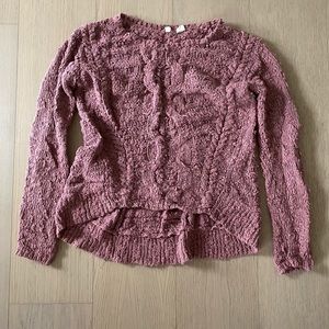 Mauve Knit Sweater by Moth (Anthropologie)